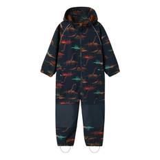 NAME IT Nmmalfa08 Softshell Suit Aop 1Fo Noos |Marinblå |92