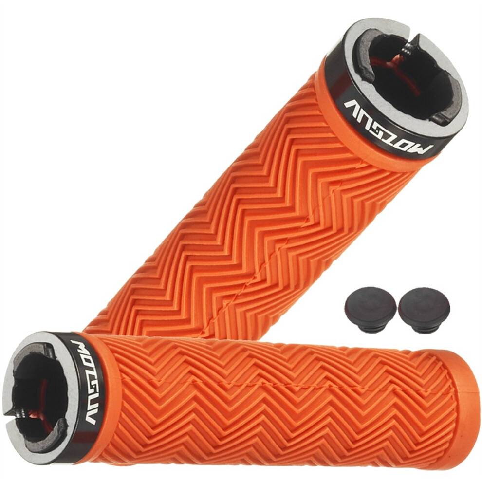 Cykelstyrgreb Gummi Bløde Greb Orange