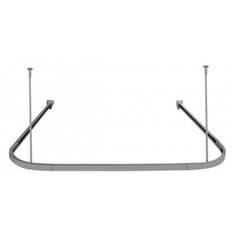Duschdraperistång Proffs 90x90x90, Silver