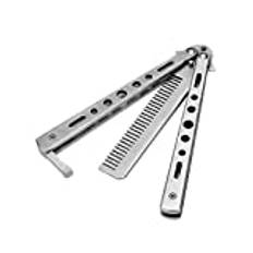 DieffematicSZ Comb Folding Butterfly Comb Stainless Steel Hair Cutting Tool Hair Cutting Comb