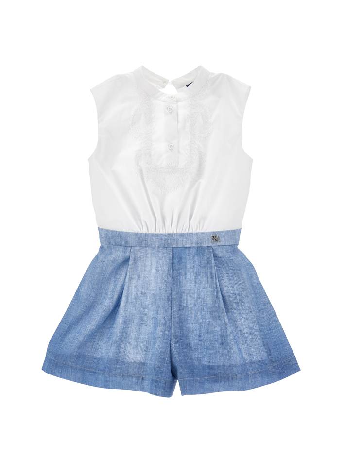 ERMANNO SCERVINO KIDS  Shorts Suit With Plastron