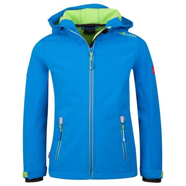 Trollkids Kid's Trollfjord Jacket Softshelljacka Barn Storlek 176 Färg blå