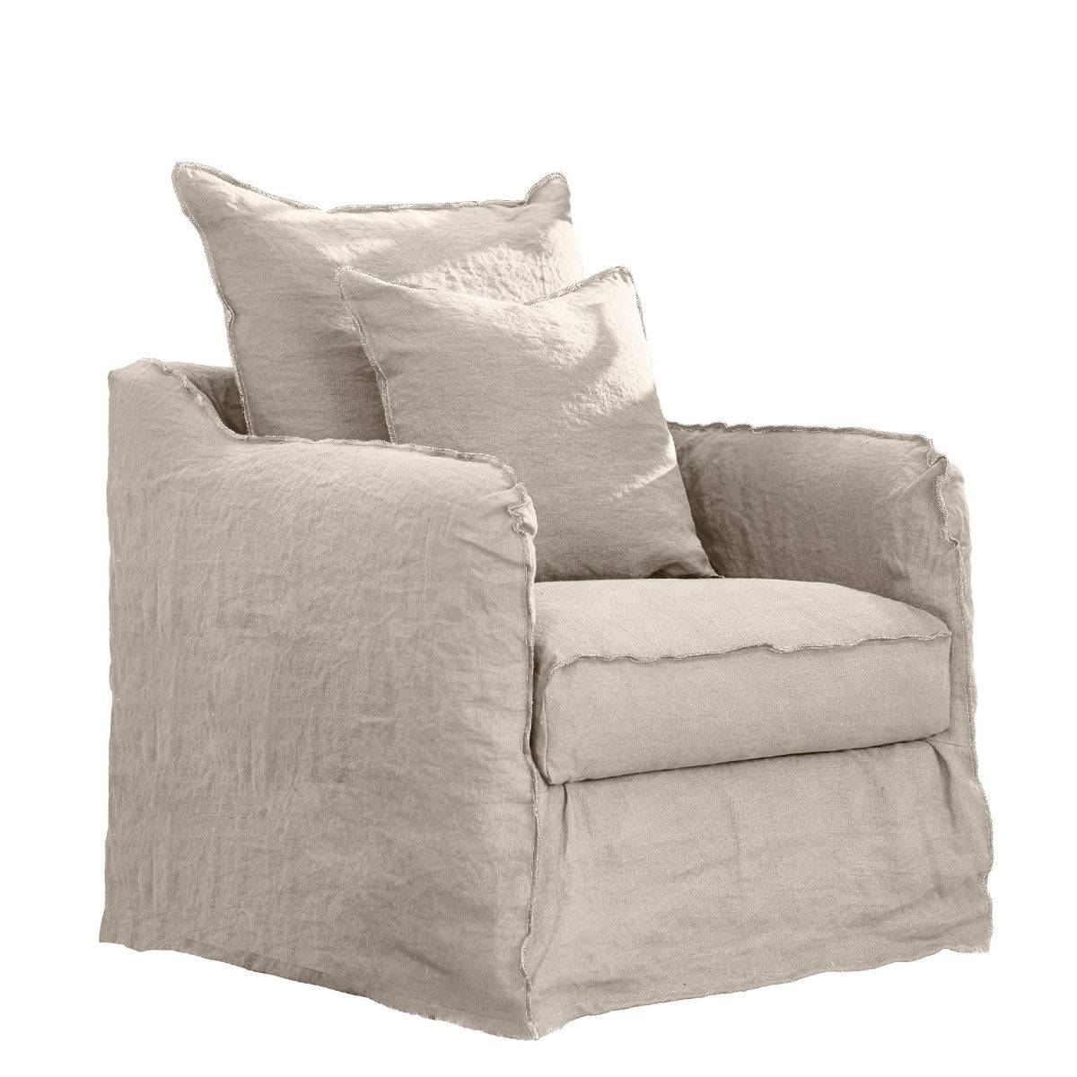 Home Spirit Cap Ferret armchair - 75cm. - Newlin Naturel