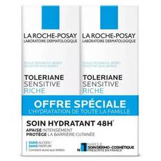 Crème Visage - La Roche-Posay - Tolériane Sensitive - Lot de 2 x 40 ml - Hypoallergénique - Peaux Sensibles