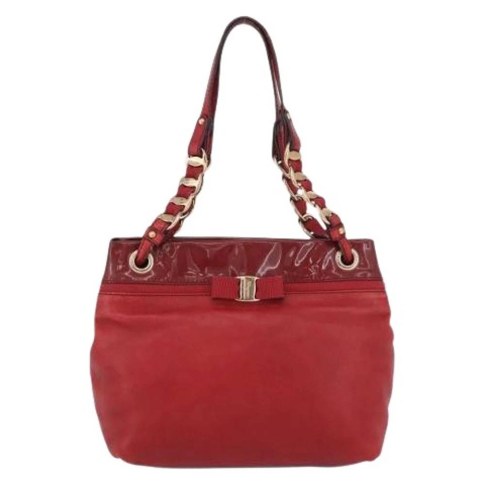 Salvatore Ferragamo Pre-owned - Pre-owned Vala tote Vintage - Dam - ONE Size - Läder