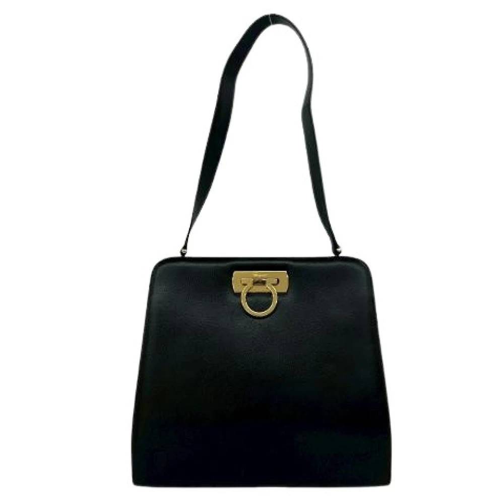Salvatore Ferragamo Pre-owned - Pre-owned Läder Axelremsväska Vintage - Dam - ONE Size - Läder