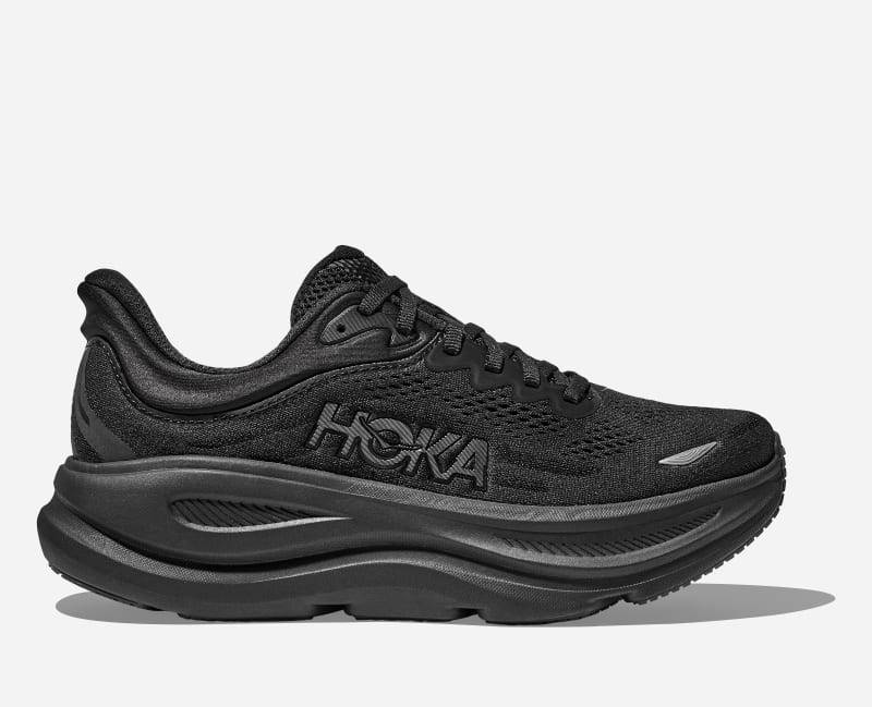 HOKA Bondi 9 Schuhe für Damen in Black Größe 39 1/3 X-Weit | Straße
