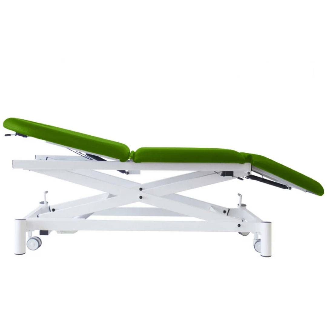 Massage-Expert Stationær elektrisk massagebriks X-stålramme - 185 x 70 cm. - 3 zoner Æblegrøn