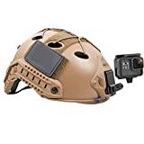 Lupholue Aluminium NVG hjälmhållare kompatibel med GoPro Hero 13 12 11 10 9 8 7 6 5 svart, Xiaomi Yi, DJI Osmo actionkameror