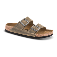 Birkenstock Arizona med Narrow Soft fodseng Oil-læder Faded Khaki - 40