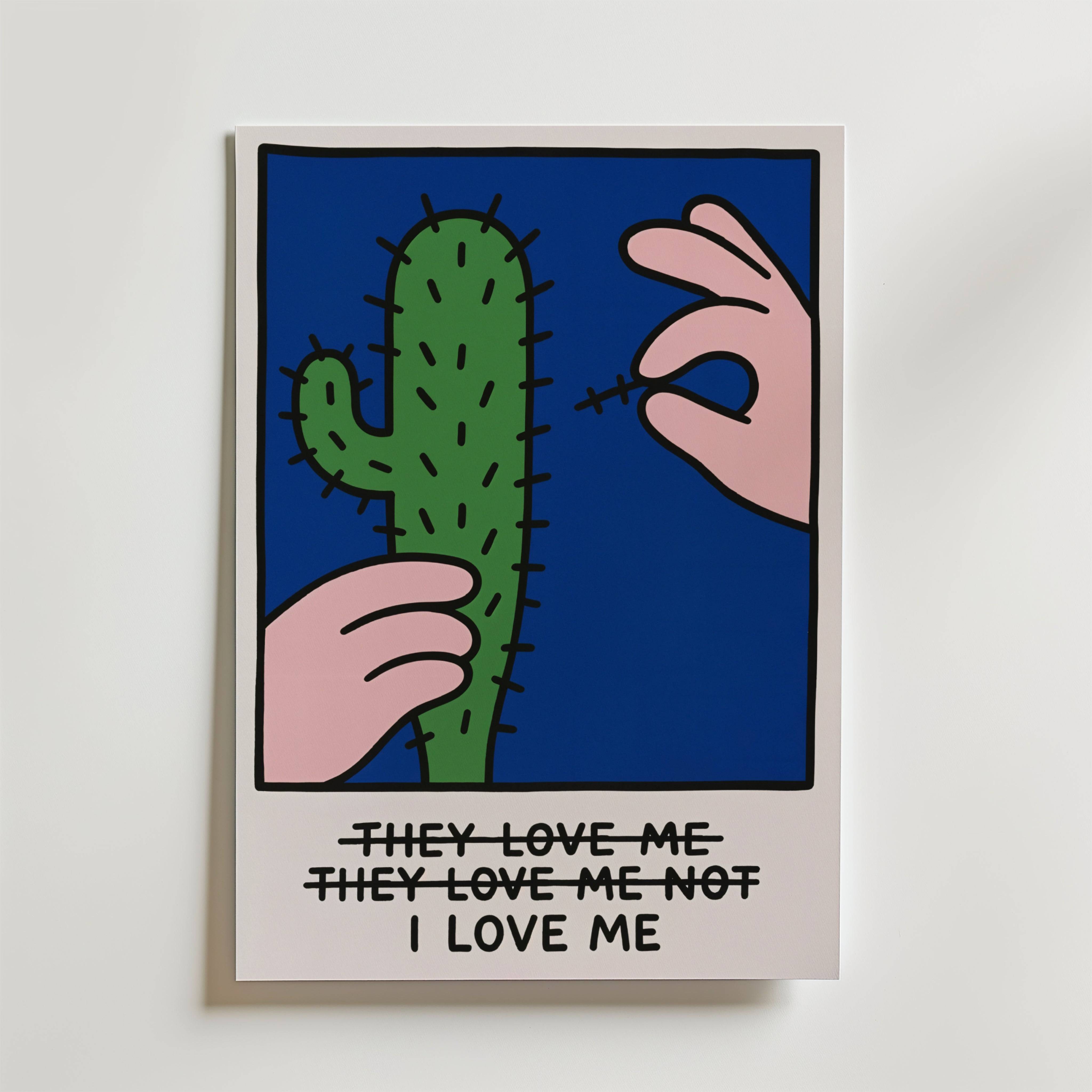 I Love Me Poster - Fine Art Poster 40x50 cm