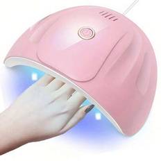 USB 18 UV-ljus Torklampa för härdning Gel LED Nagel Fototerapi Maskin Professionell manikyr Verktyg Salong Utrustning Nagellampa Uv Lampa Nagel Set - Rosa (USB)