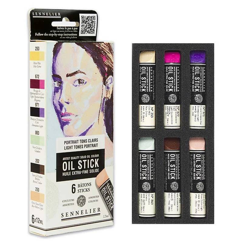 Oil Stick Sennelier 6x12ml Light tones Portrait