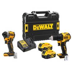 DeWALT 18V bomaskine og slagskruetrækker inkl. lader og batterier