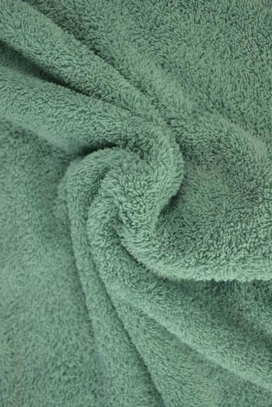 Vintage Grøn Dobbeltsidet Frotté – Absorberende Håndklædestof (Oeko-tex) - Stof i Metervarer - Bomuld/Polyester