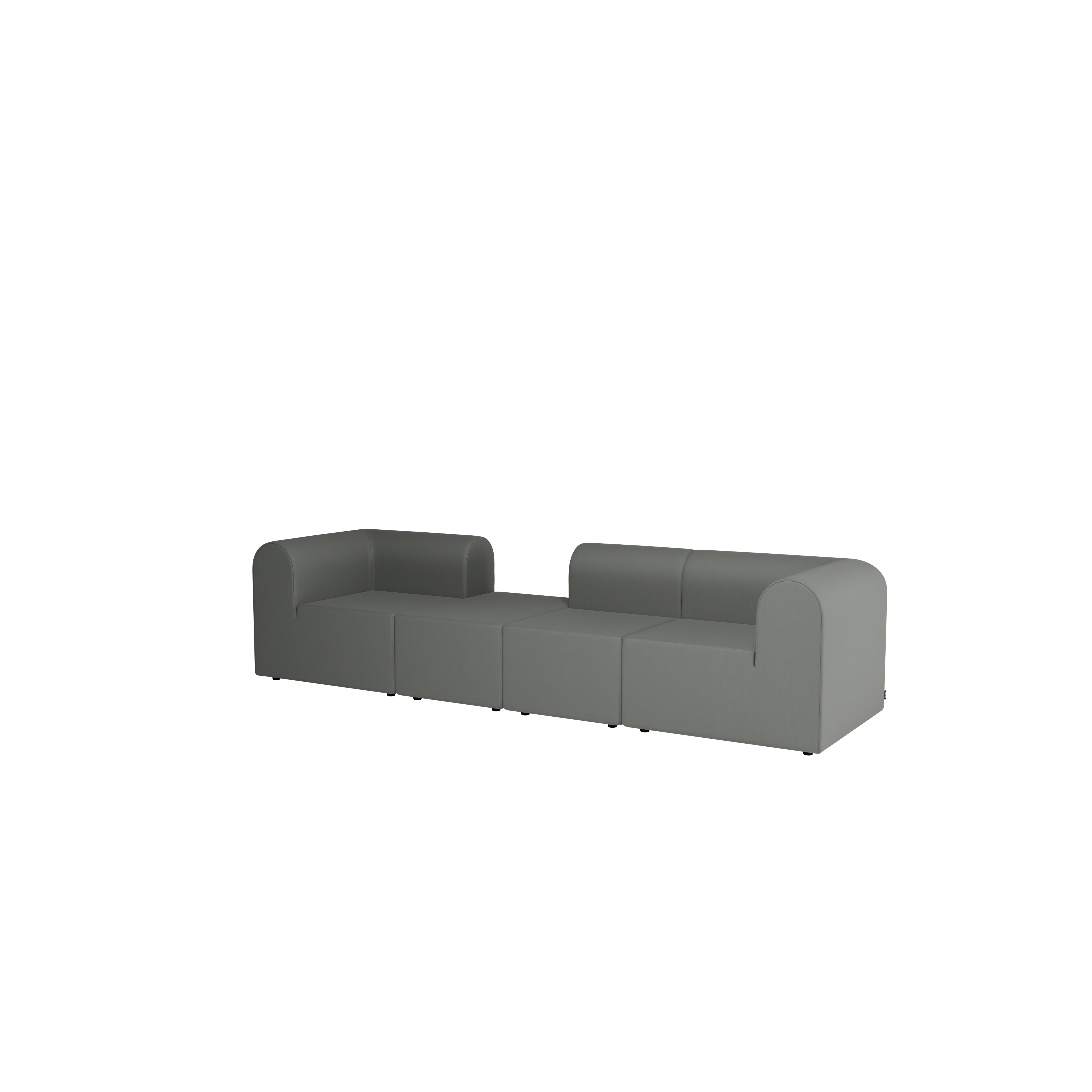 Paradigm 4-personers sofa med armlæn fra Montana Remix 123 - Jacobsen Plus