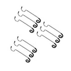 Yardwe 3 Set Camping Ljus Stång Krok Rostfritt Stål Krok Ljus Krokar Ljus Stång Krokar Camping Lykta Hängare Tält Lamp Hängare Camping Tillbehör Träd Gren Krok Outdoor Gadget 3 st*3