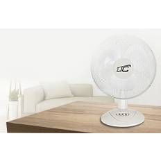 Bordsfläkt, stark och tyst, 40cm (16") 40W, 3 hastigheter, belysning
