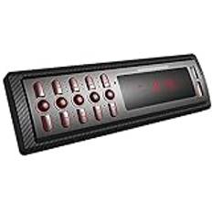 Bilradio Bluetooth handsfree, 1 DIN bilstereo med dubbla USB-portar och bil MP3-spelare, 4x45W FM-radio, stöd för röstassistent FM/MP3/WMA/WAV/med ISO-port