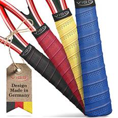 Vigo Sports selbstklebendes Tennis Griffband mit Anti-Schweiß Technologie – rutschfestes Badminton Griffband universell für Tennisschläger, Badminton Schläger & Overgrip - Griffband Tennisschläger