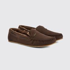 Ventry Moccasin Brown Slipper sutsko, ruskind, cigarbrun - 47