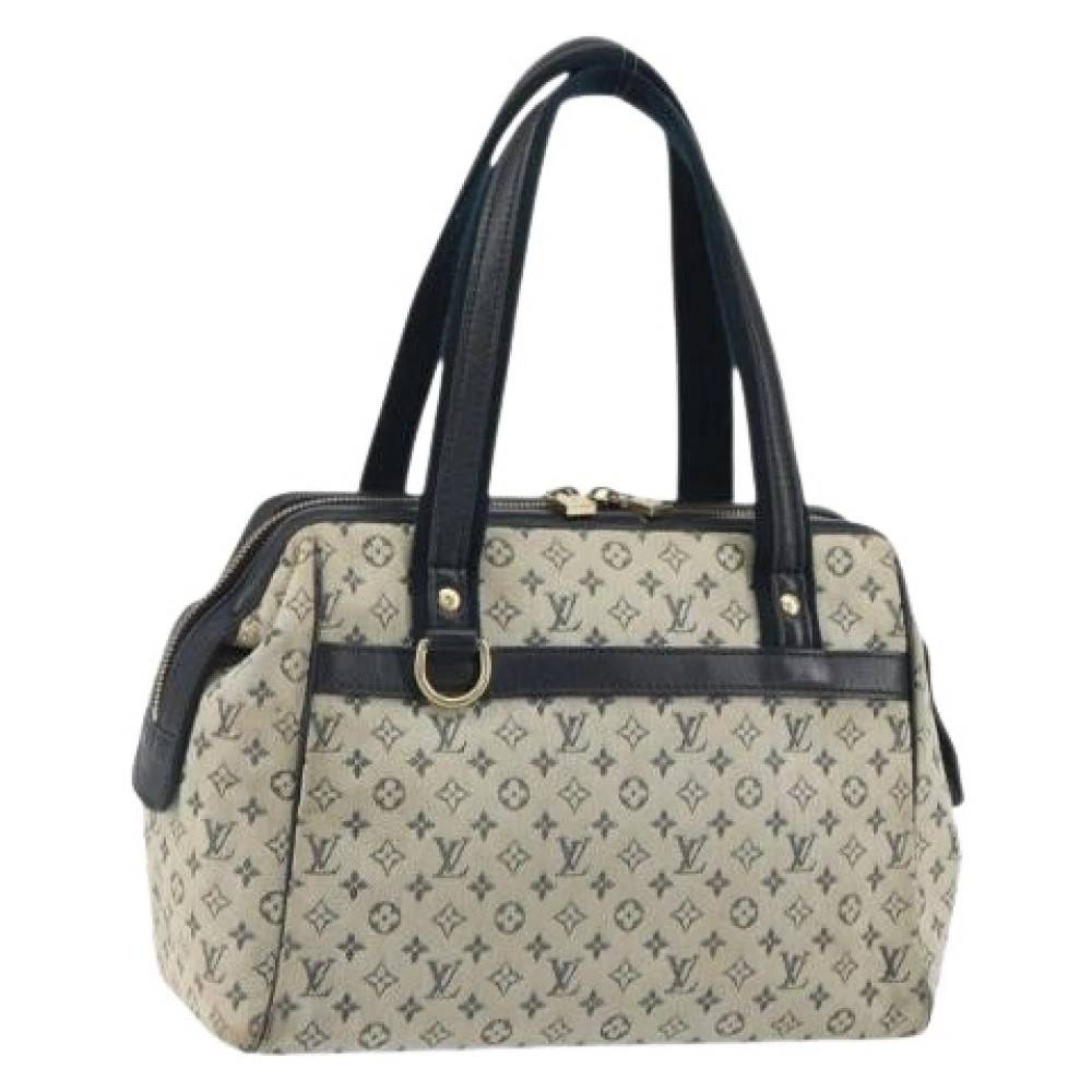Louis Vuitton Vintage Pre-owned Vintage Canvas Håndtaske - Vintage - Dame - Blå - ONE SIZE -