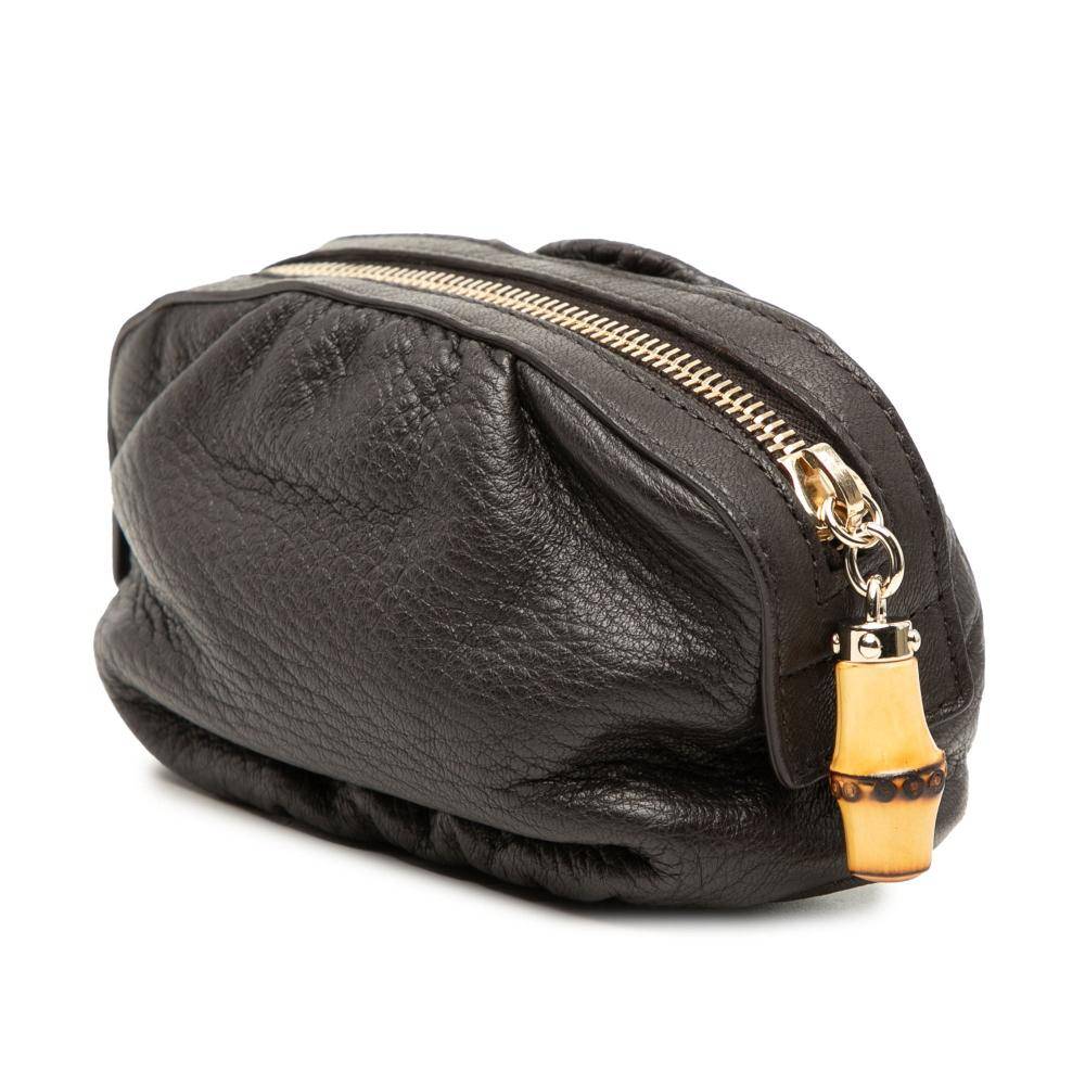 Gucci Vintage Pouch Stl. - Necessär Från Magasin - Brown (L 9.50cm x W 13cm x D 6cm)