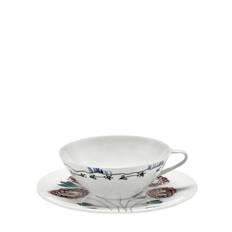 Set Of 2 Anemone Milk Cups & Saucers