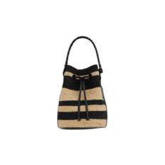 Rabanne, Taske, Dame, Sort, ONE SIZE, Raphia Pastilles Bucket Bag