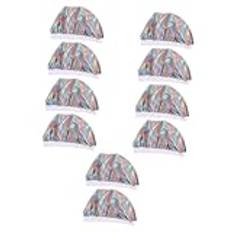 FRCOLOR 10 st. babyduschmössa snooze-trunk sidenmössa babymössa av silke småbarns-turban, babyhårsnodd, mjuk mössa, sidentryck, barnmössa, andningsbar polyester
