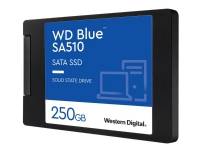 WD Blue SA510 WDS250G3B0A - SSD - 250 GB - inbyggd - 2.5 - SATA 6Gb/s - blå