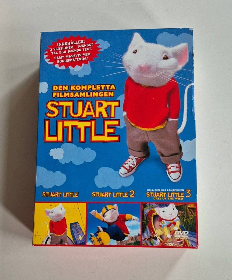 Stuart Little - 1-3 / Trilogi Boxen / Svenskt Tal / Fina Skivor / DVD
