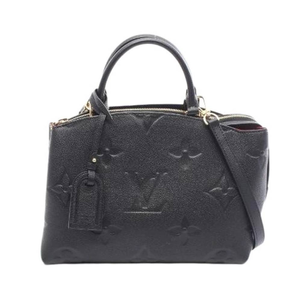 Louis Vuitton Vintage Pre-owned Petit Palais Monogram Empreinte Håndtaske - Vintage - Dame - Sort - ONE SIZE - Uld