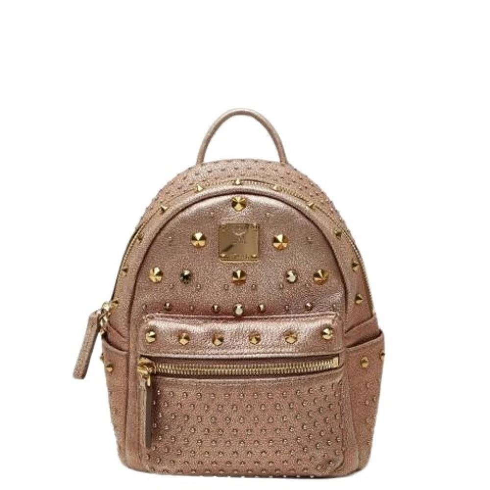 MCM Pre-owned Pre-owned Rygsæk - Vintage - Dame - Lyserød - ONE SIZE - Uld