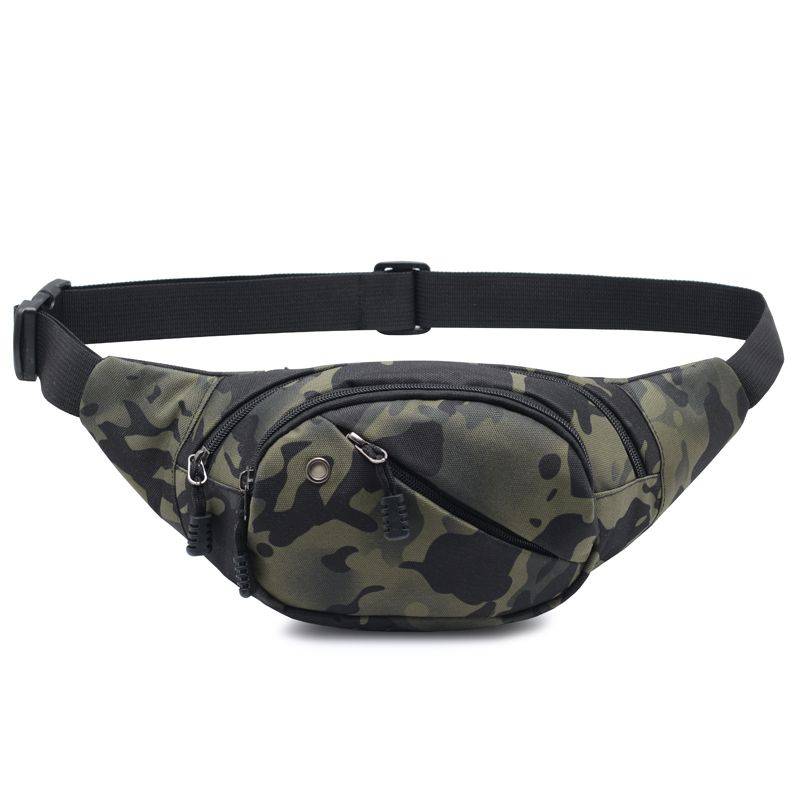Waist Bag for Men Outdoor Camouflage Mountaineering Cycling Wear Resistant Large Capacity Crossbody Bag Anti Splashing Multi Functional Bag