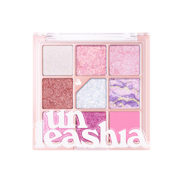 Unleashia - Glitterpedia Eye Palette - 6.6g - No.9 All of Pink Glitter - Multi