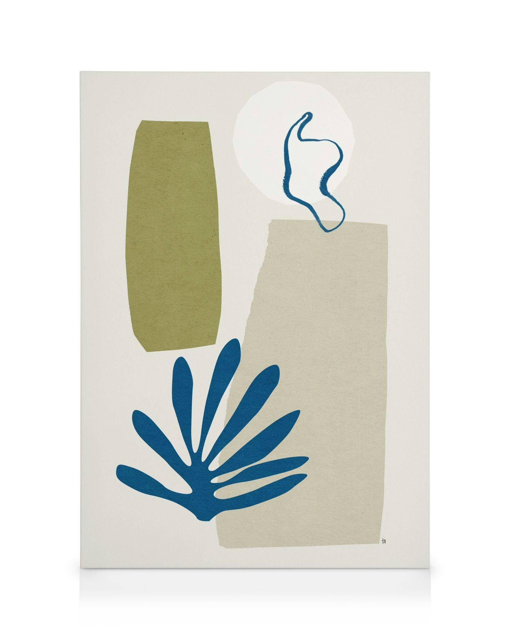 Canvastavlor Tracie Andrews - Jardin Canvastavla (50x70 cm - Svart ram)