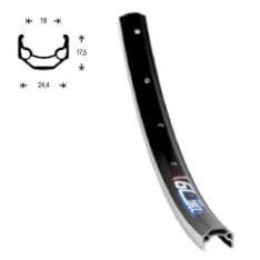 Ryde fælg 26" ZAC19 sort 24.4mm 32/14