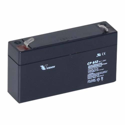Vision CP612 Blybatteri 6V 1,2Ah