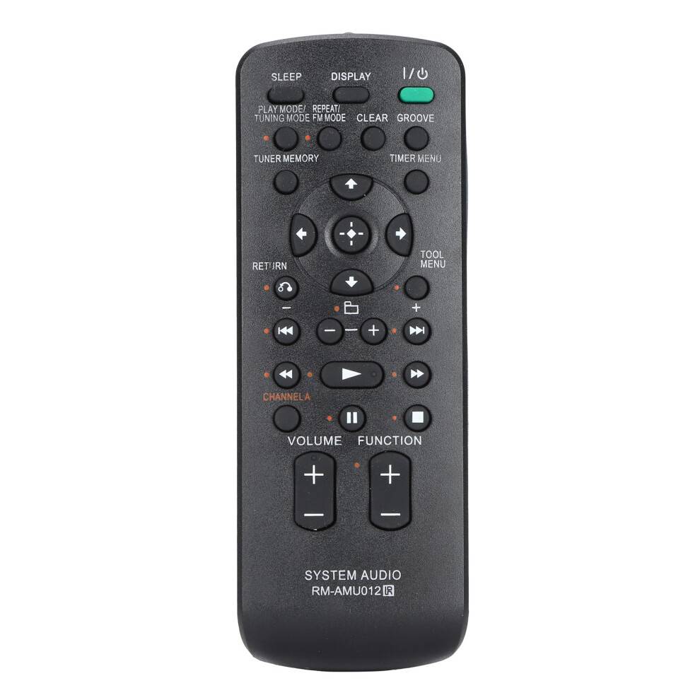Passer til Sony Disc-receiver. Reservefjernbetjening. ABS af høj kvalitet. Slidstærk infrarød fjernbetjening. Ingen opsætning nødvendig. Virker