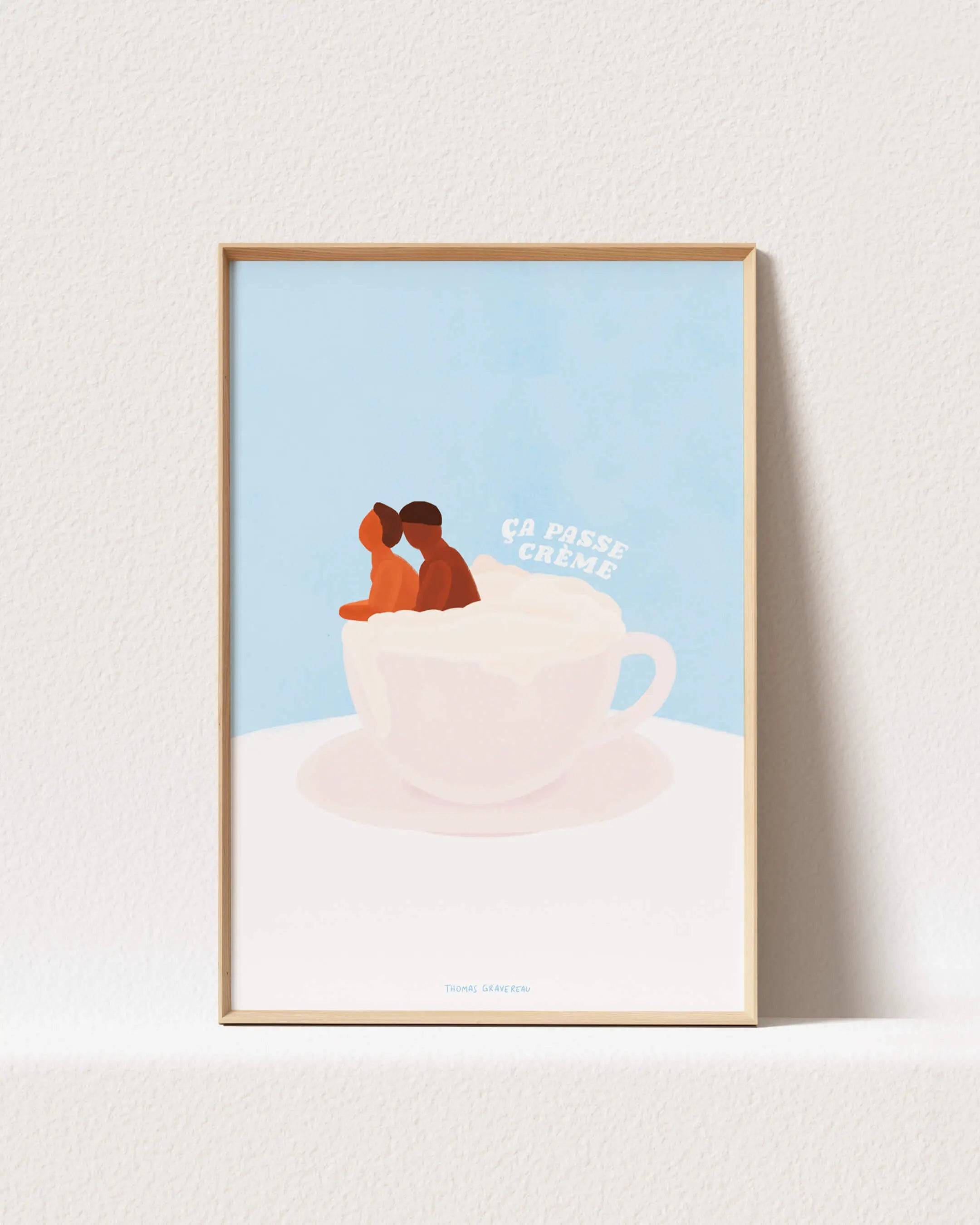 Poster that goes well in cream A4 format