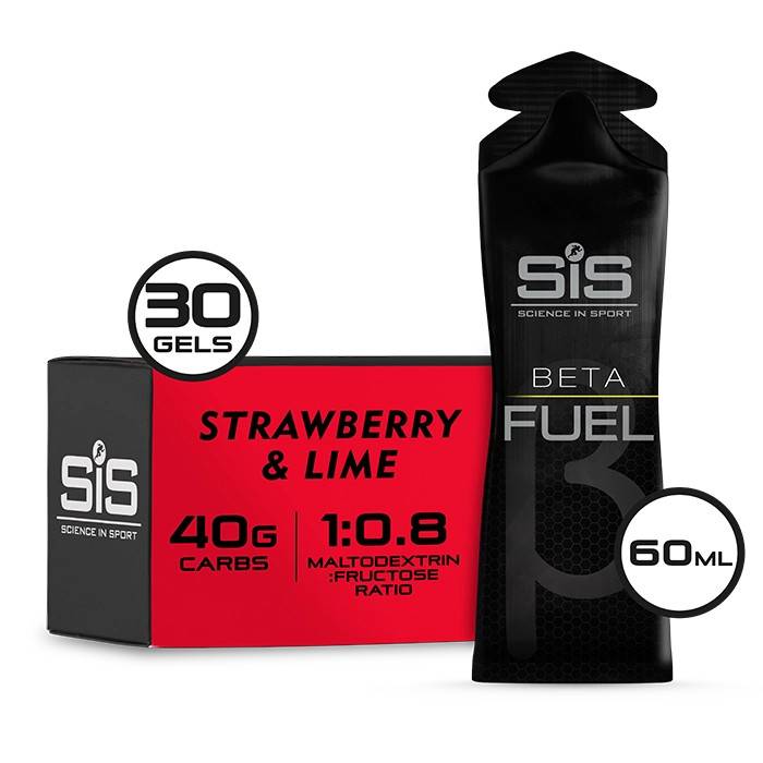 SiS Beta Fuel Energigel Ask Strawberry & Lime, 30 x 60 ml