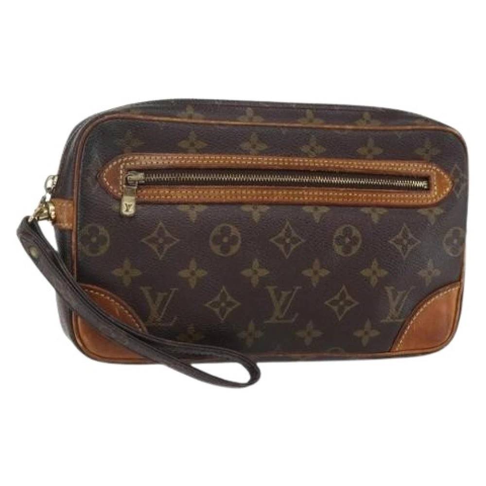 Louis Vuitton Vintage Pre-owned Vintage Clutch - Vintage - Dame - Brun - ONE SIZE - Læder