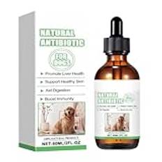 Dog Liquid Supplements, 60ml Dog Immune Support Drops, Health Care Drops, Dog Multivitamin Liquid Drops, Immune System Support Drops, Easy To Use, Portable for Dogs