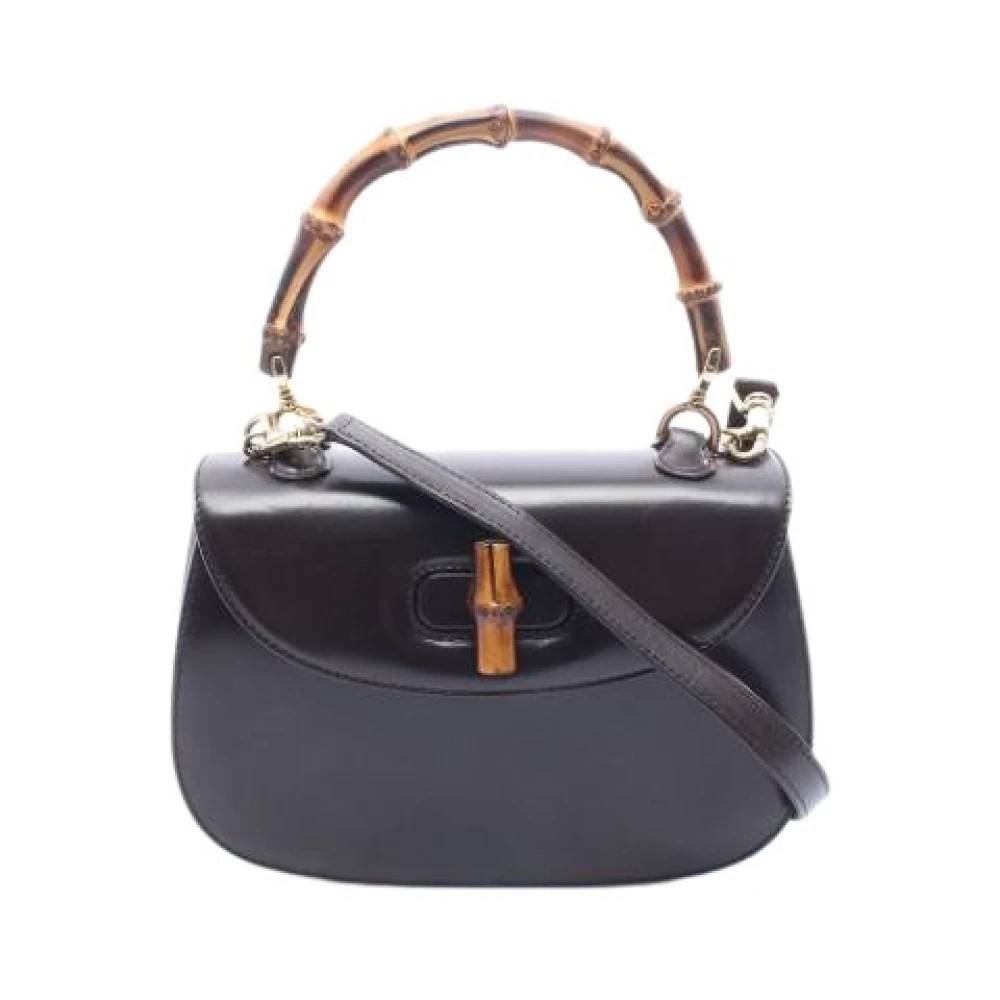 Gucci Vintage Pre-owned Vintage Håndtaske - Vintage - Dame - Sort - ONE SIZE - Læder