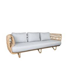 Cane-Line - Nest Outdoor 3-sitssoffa Natural - Udendørs sofaer - Foersom & Hiort-Lorenzen MDD