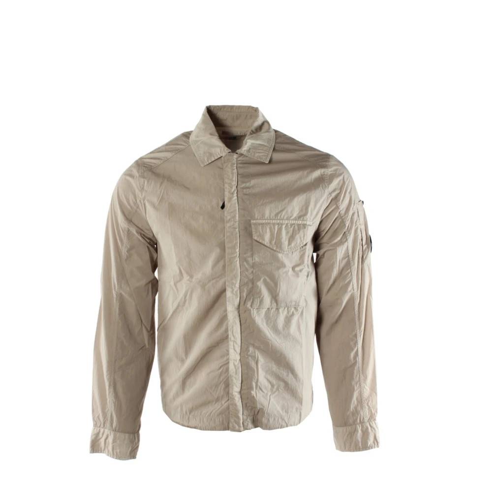 C.P. Company Chrome-R Overshirt - Jakker - Herre - Beige - XS - Uld