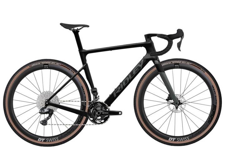 Ridley ASTR RS GRX Di2 2x12 Gravelcykel Black/Grey - Ramstorlek XL -
