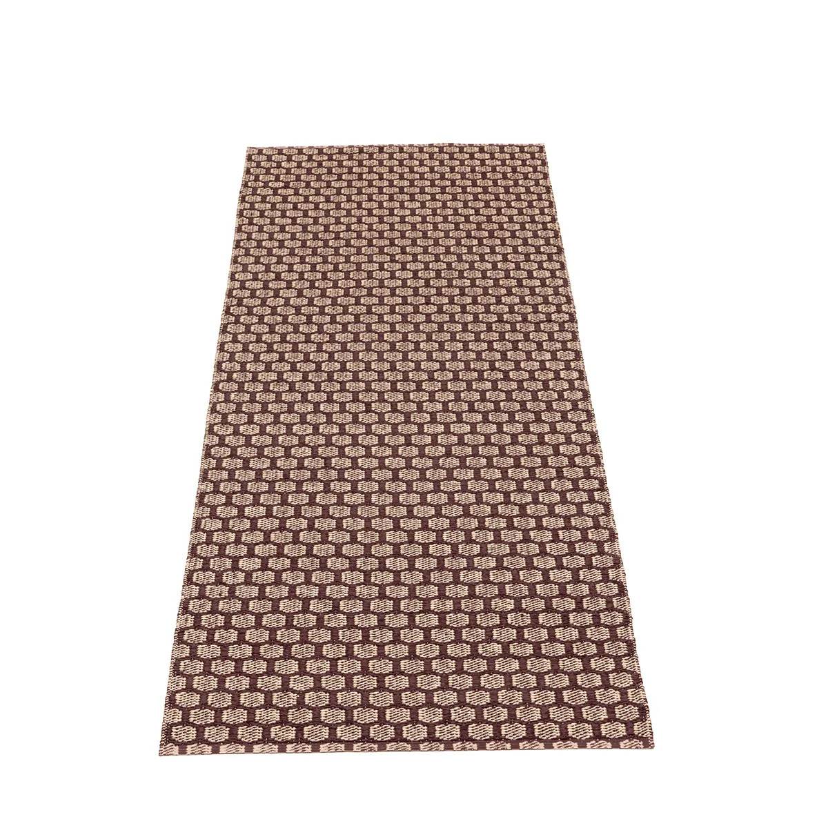 Pappelina, Vendbar Plastmåtte MIMI Burgundy/Cream 70x180 cm