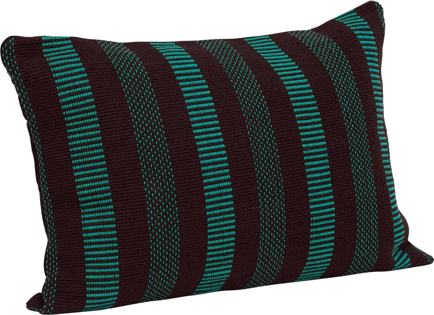 Hübsch Morph Pude 40x60 cm, Brun/Grøn